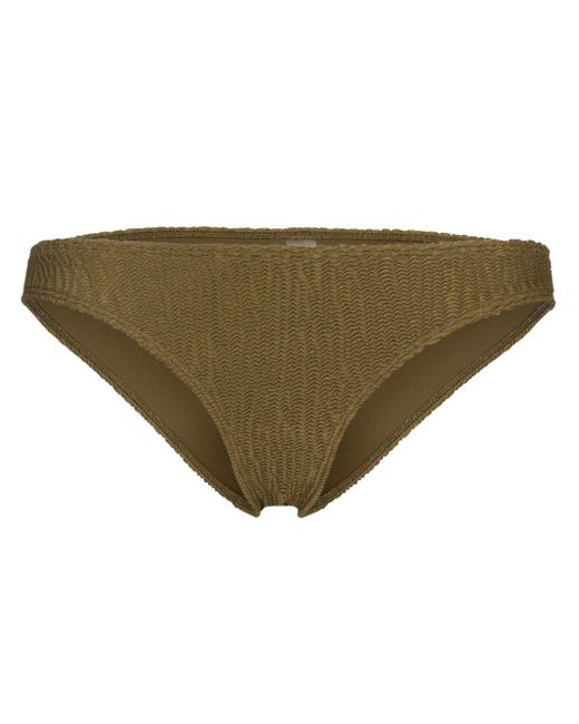 Form and Fold Synthetic The Staple Low-rise Bikini Bottoms in Green ...