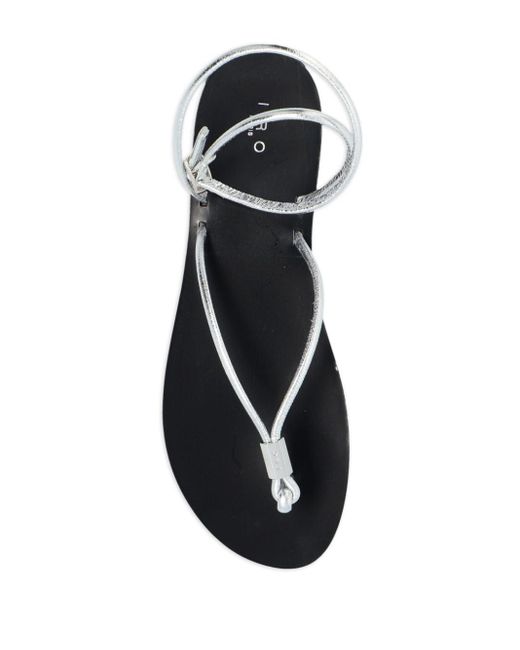IRO White Aventurine Strap-detail Leather Sandals
