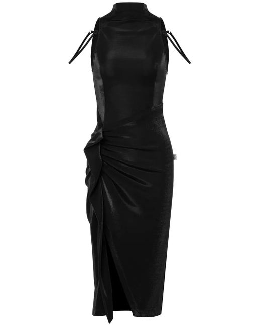 Moschino Midi-Jurk Met Halternek in het Black
