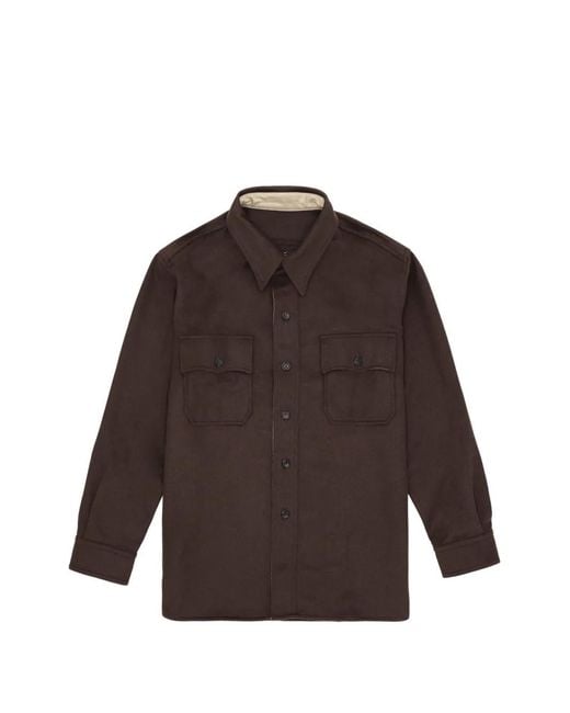 Fortela Brown Cpo2.0 Chest-Pockets Shirt for men