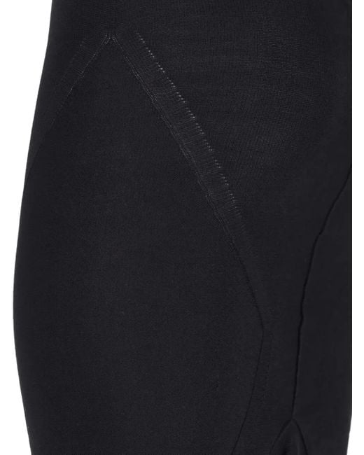 Rick Owens Black Asymmetric Midi Skirt