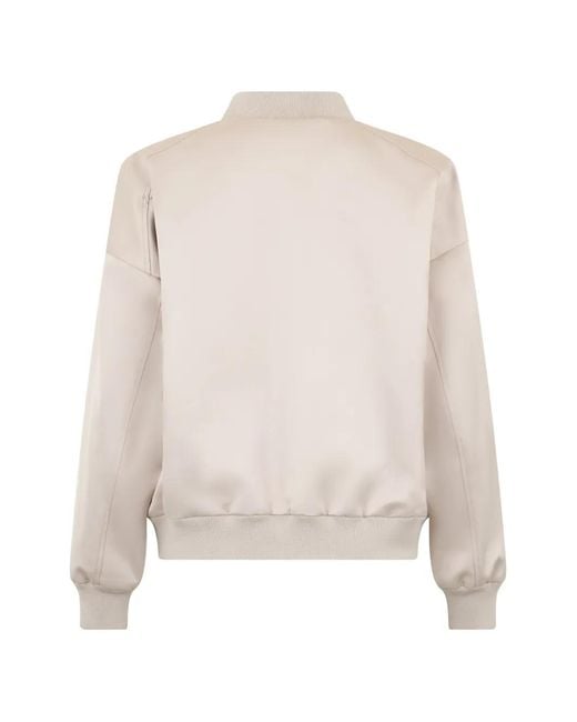 Moorer Natural Panelled Bomber Jacket