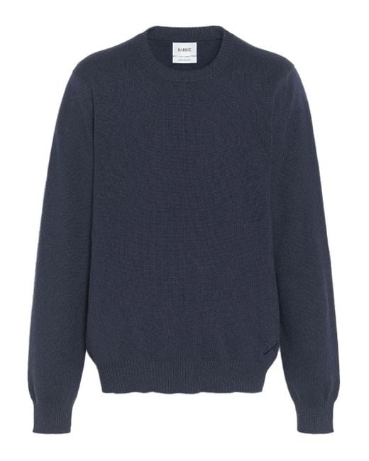 Barrie Blue Crew-Neck Sweater for men