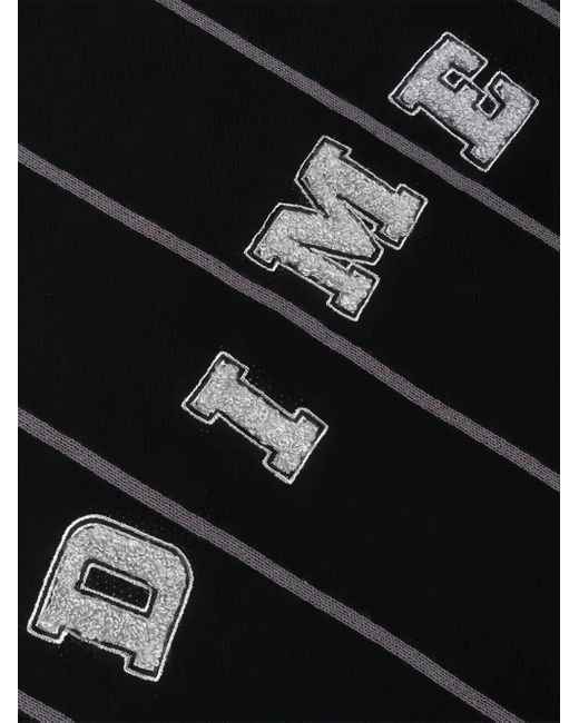 メンズ Dime Striped Logo-detail Sweater Black