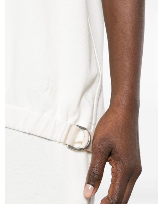 Blusa con detalle de lazo Jil Sander de color White