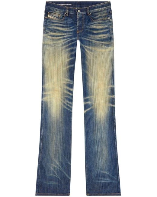 DIESEL Blue D-buck Bootcut Jeans for men