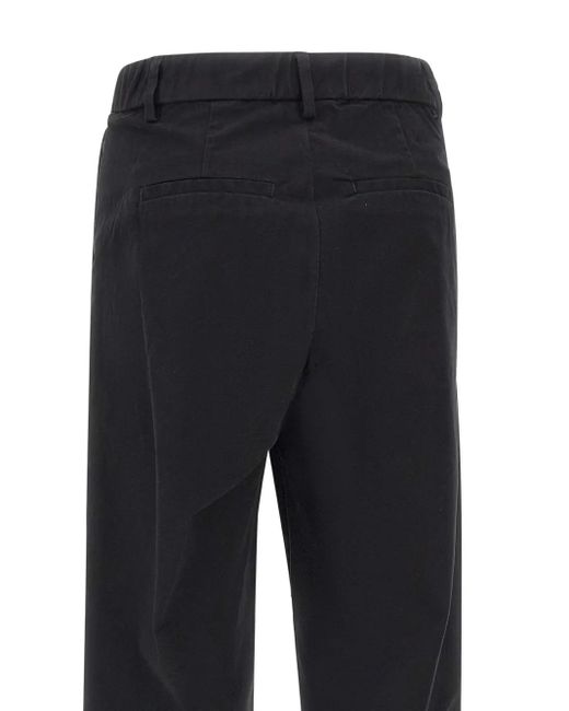 Sun 68 Cropped Plooibroek in het Blue
