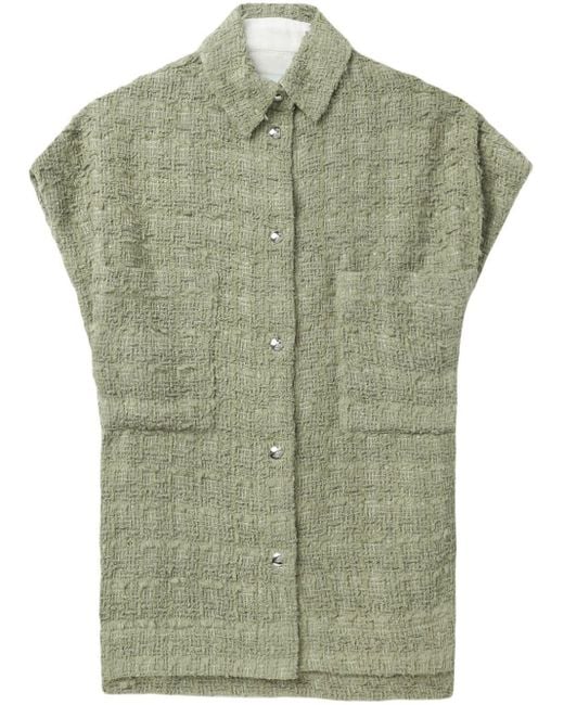 IRO Green Rua Bouclé Waistcoat