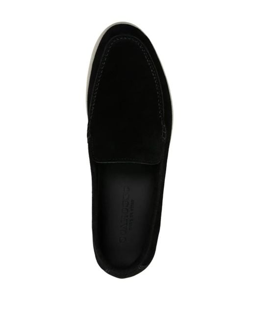 Scarosso Black Ludovica Suede Loafers