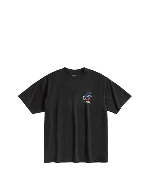 ANTI SOCIAL SOCIAL CLUB Black Tonkatsu: Fine Wind, Clear Morning T-Shirt for men