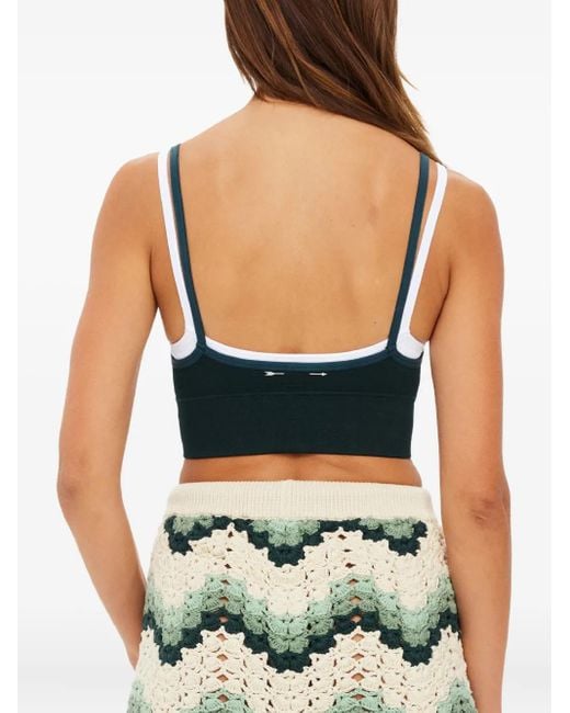 The Upside Black Maddie Seamless Double-Strap Bra