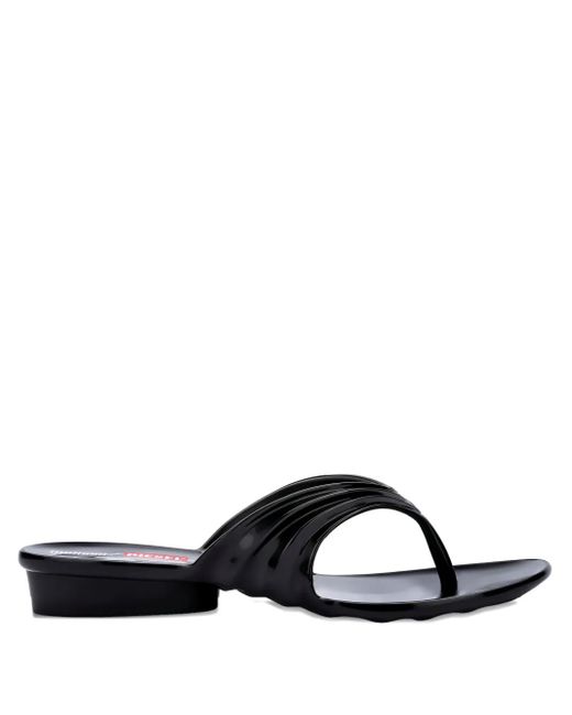 Melissa Black X Diesel Flip-Flops mit Zehensteg