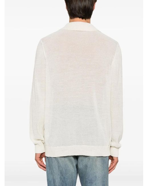 Our Legacy Natural Big Piquet Polo Shirt for men