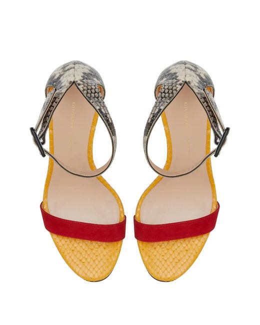 Giuseppe Zanotti Metallic Neyla Trio Sandals