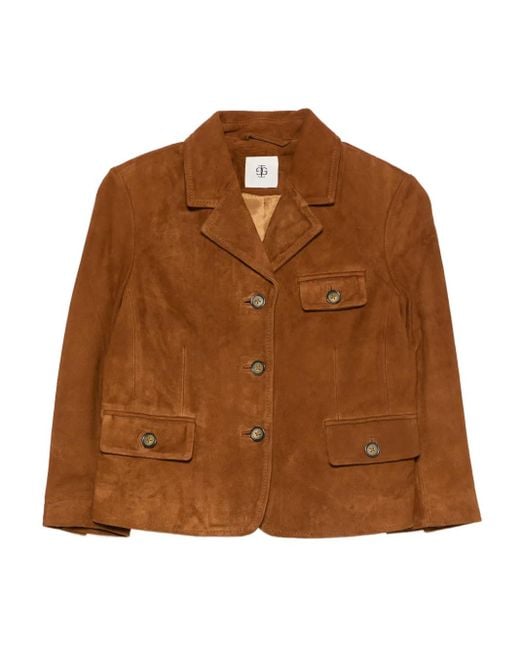 THE GARMENT Brown Suede Pocket Jacket