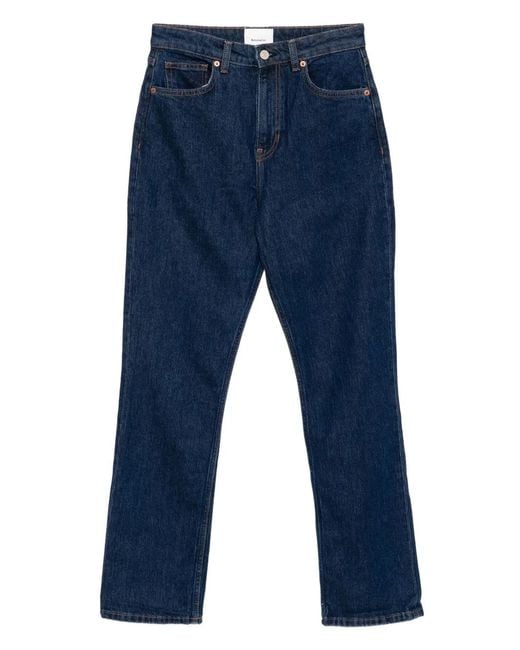 Reformation Blue Jax Straight Jeans