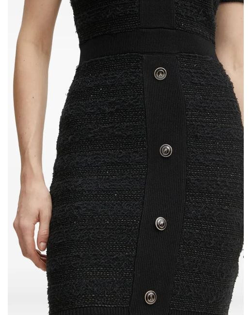 Vestido corto con detalle de botones Marciano de color Black