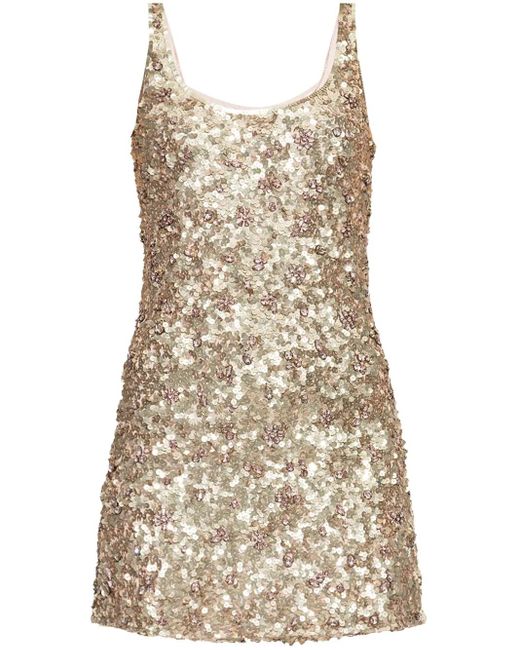 Abito Dorrina Con Paillettes di LoveShackFancy in Natural