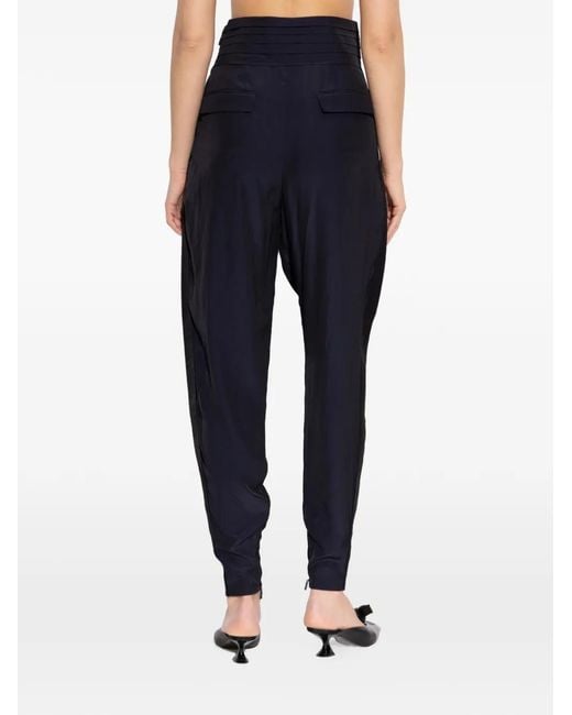 Lanvin Blue High-Waisted Tapered Trousers