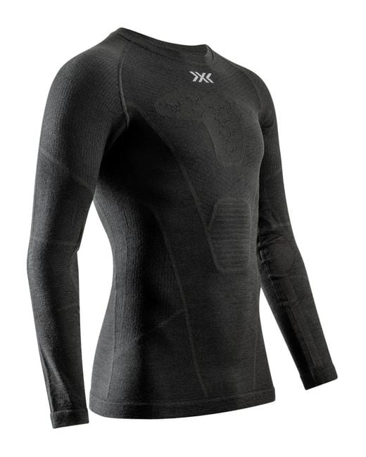 X Bionic Black Logo-Print Ski Top