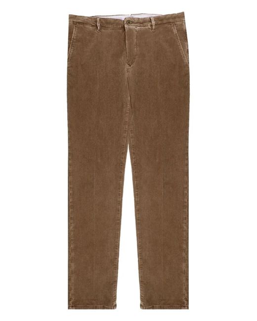 Slowear Brown Straight-Leg Corduroy Trousers for men