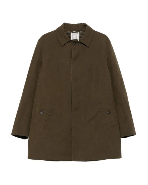 L'IMPERMEABILE Green Buttoned Raincoat for men