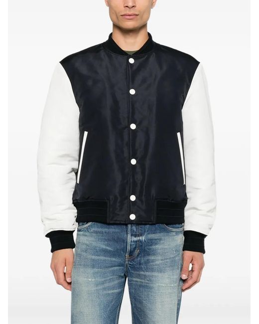 Givenchy Black Logo-Embroidered Bomber Jacket for men