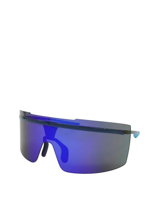 Nike Blue Geometric-Frame Sunglasses for men