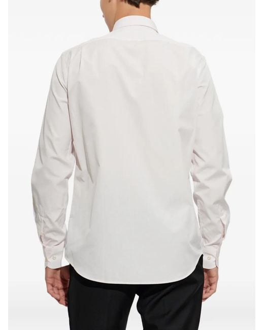 Paul & Shark White Long-Sleeve Button-Up Shirt for men