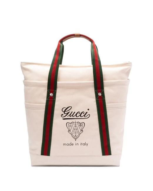 Gucci Pink Large Printed Canvas Tote Bag for men
