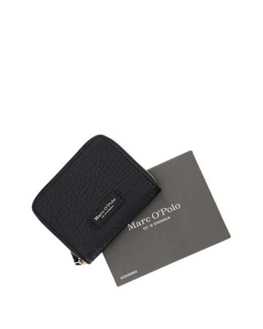 Marc O' Polo Black Grainy Leather Wallet
