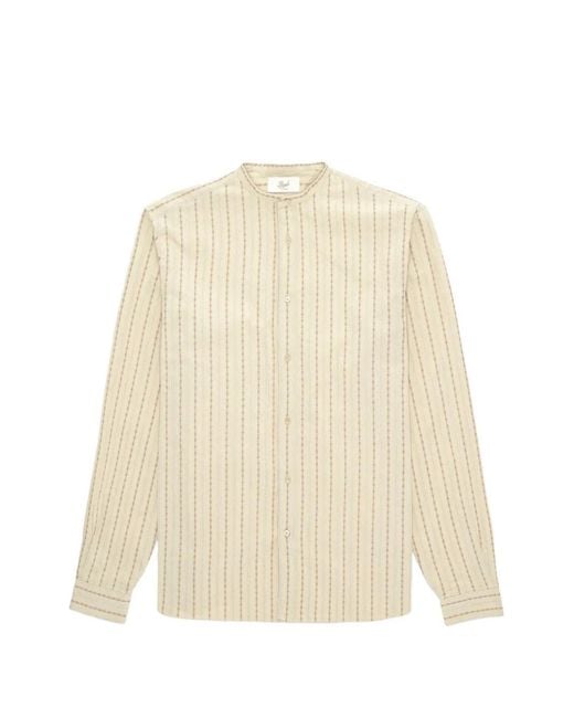 Fortela Natural Prequel Stand-Up Collar Striped Shirt for men