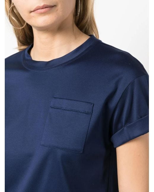 Kiton Blue Hemd Mit Aufgesetzten Taschen