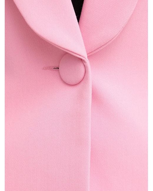 Morgan Pink Shawl-Lapel Single-Breasted Blazer