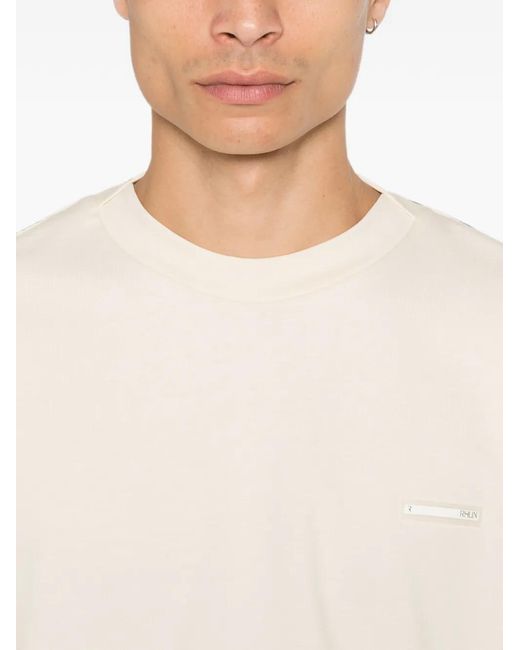 Rhun White Logo-Patch T-Shirt for men