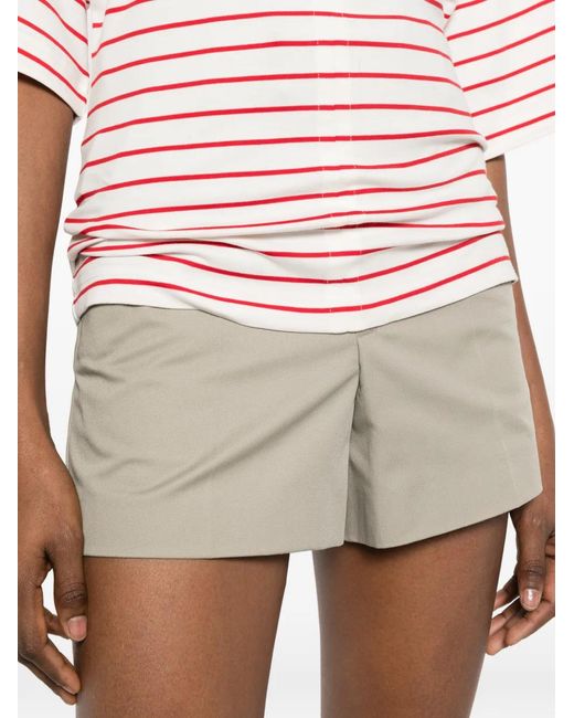 A.P.C. White Seam Detail Shorts