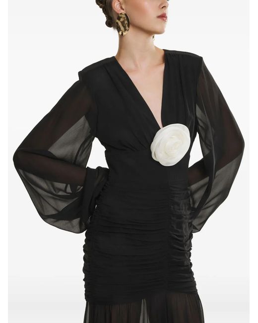 Lita Couture Black Fleur Maxi Dress