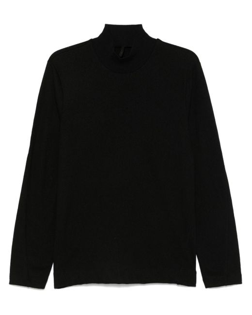 Transit Black Virgin Wool Sweater for men