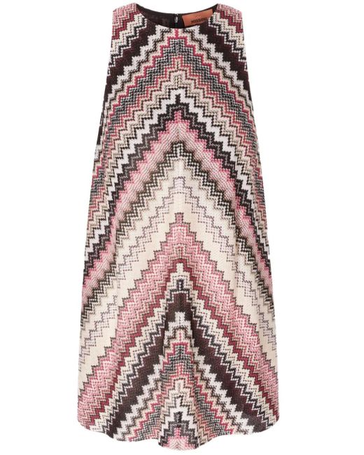 Missoni Mini-Jurk Met A-Lijn in het Multicolor