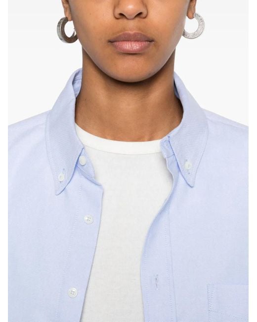 Moncler Blouse Met Logopatch in het White