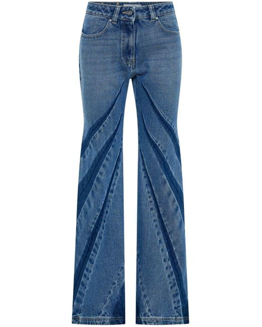 Dion Lee Blue Bootcut-Jeans