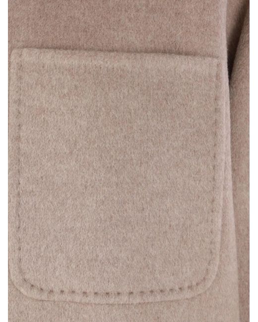 Max Mara Natural Buttoned Pocket Jacket