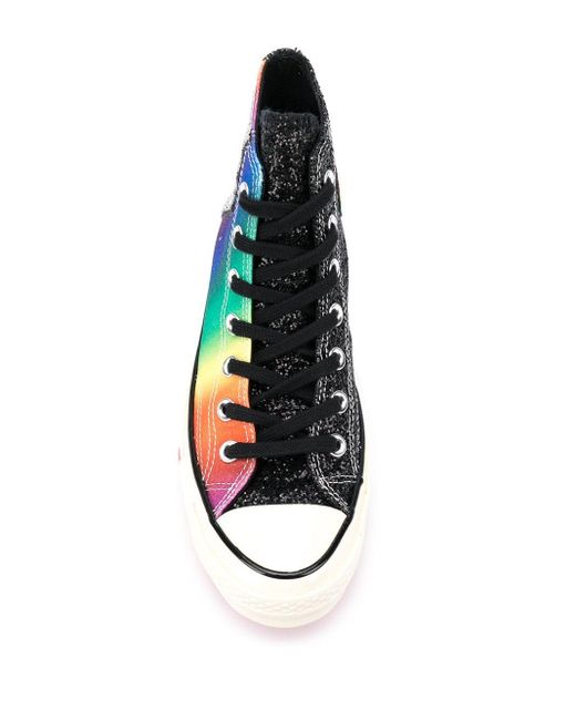 Converse Regenboog Sneakers het Zwart Lyst NL