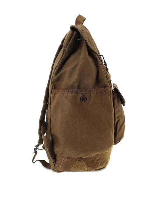 Porter-Yoshida and Co Brown Flap-Pocket Backpack