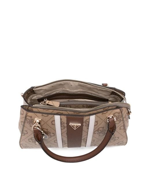 Guess Brown Sac Cabas Noelle Ii À Motif Monogrammé