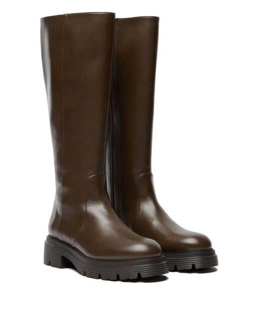 Stuart Weitzman Brown Hudson Knee-High Boots