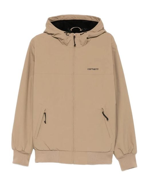Carhartt Natural Veste Matelassée Sail À Capuche for men