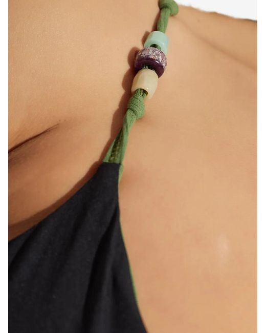 Top de bikini Mika reversible Bondeye de color Green