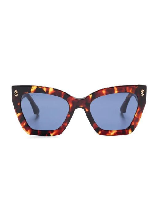 Etro Blue Butterfly-Frame Sunglasses