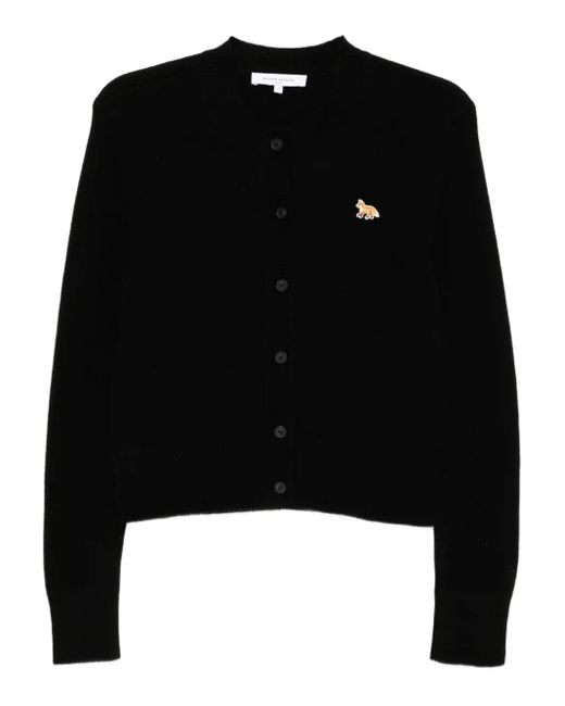 Maison Kitsuné Vest Met Geborduurd Logo in het Black